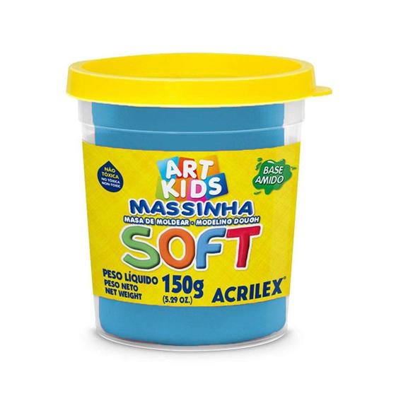Massa de Modelar Soft 150g Azul Acrilex Menor preço em Massa de Modelar Soft 150g Azul Acrilex