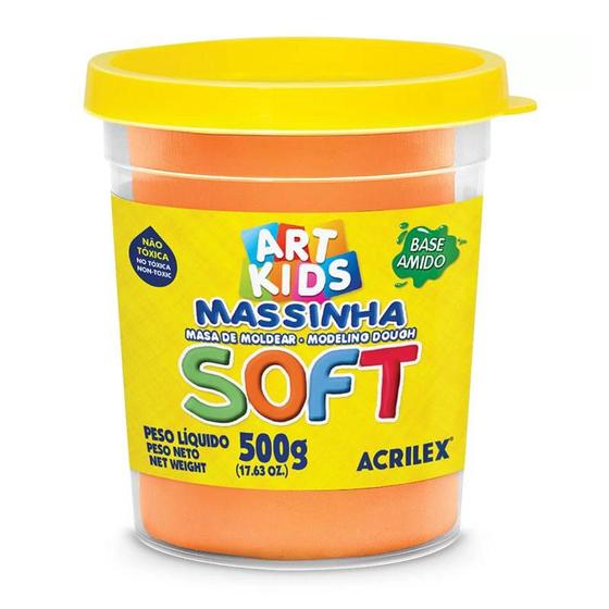 Imagem de Massa de modelar Soft 500g Laranja 105 Acrilex