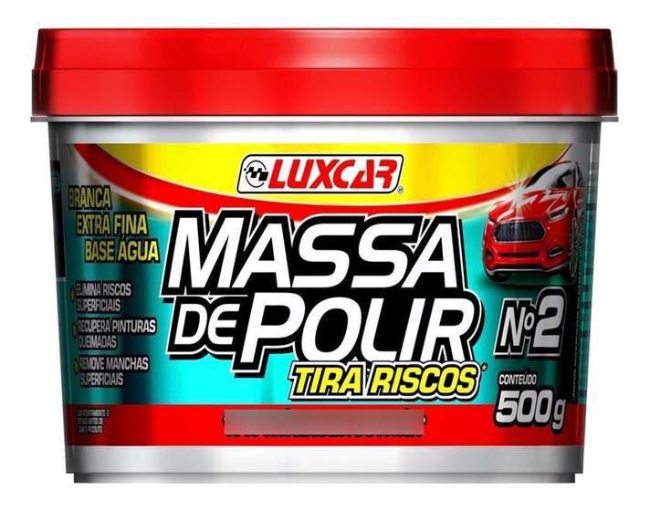 Massa De Polir Carro Tira Riscos Nº2 Extra Fina Luxcar - Tira Risco ...