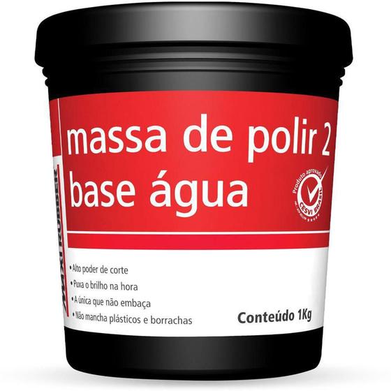 Imagem de Massa de Polir No 2 Base Água Maxi Rubber 1 Kg