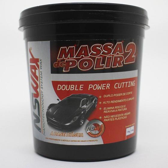 Massa de Polir Nº 2 Double Power Cutting 1kg NSWAX Menor preço em Massa de Polir Nº 2 Double Power Cutting 1kg NSWAX