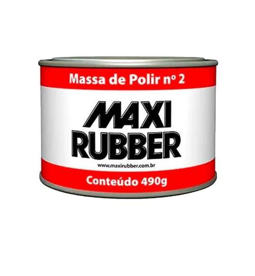 Imagem de Massa De Polir Nº2 Maxi Rubber 490g Automotiva Polimento