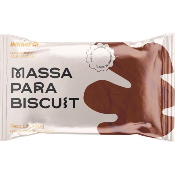 Imagem de Massa de Porcelana Fria Biscuit 400G Marrom Terra