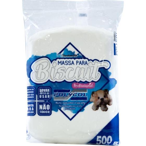 Imagem de Massa de Porcelana Fria Biscuit 500G Super Branca