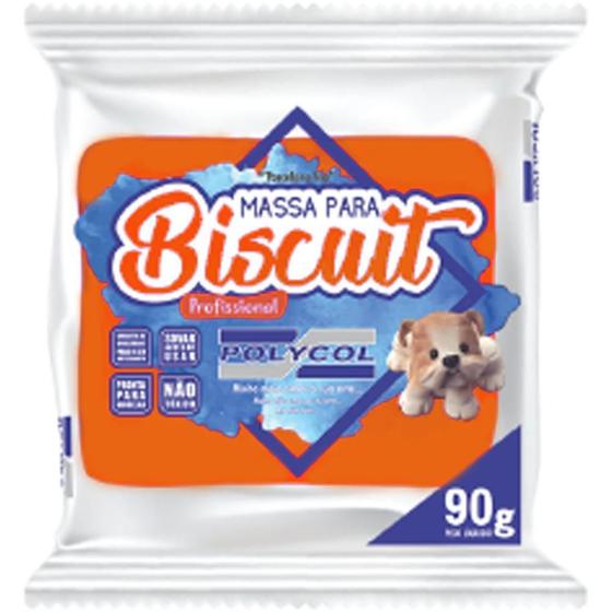 Imagem de Massa de Porcelana Fria Biscuit 90G Laranja - Caixa com 12 Unidades