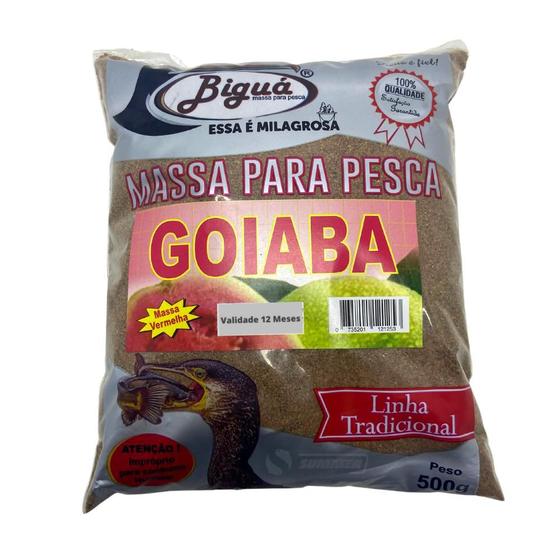 Imagem de Massa em Pó Vermelha Para Pesca Goiaba 500g Biguá Pesqueiro