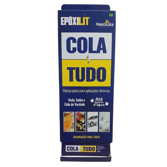 Imagem de Massa Epóxi Cola tudo 100g Reparo Subaquática A + B 10 Und