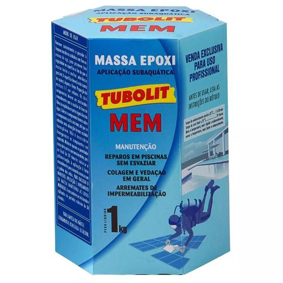 Imagem de Massa Epóxi MEM Branca (Conj. 1 kg) - TUBOLIT