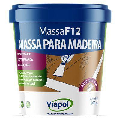 Massa F-12 Para Reparo em Madeiras Cores 400g - Viapol - Massa para ...