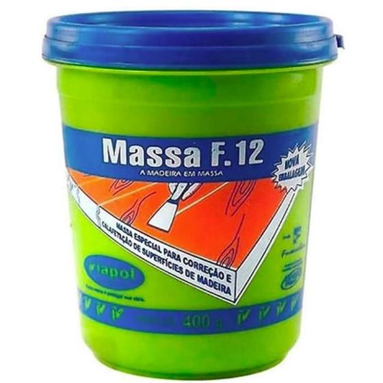Imagem de Massa F12 Viapol para Calafetar Cerejeira 400g