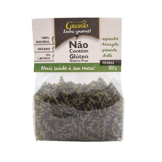 Imagem de Massa Fusilli Espinafre Sem Glúten Casarão 300g - Kit 2x