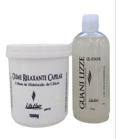 Imagem de Massa Guanidina Creme De Relaxamento Solta Cachos Alisamento1kg