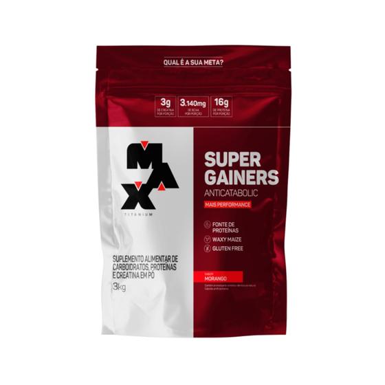 Imagem de Massa Hipercalórica Super Gainers (3kg) - Max Titanium