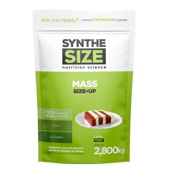 Imagem de Massa Hipercalórico Mass Size Up 2,800g Synthesize