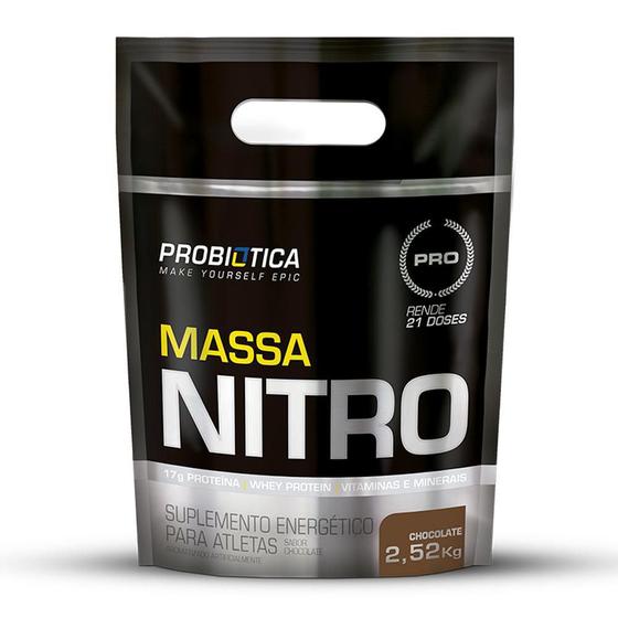 Imagem de Massa Nitro No2 Refil 2,52Kg Probiótica Morango