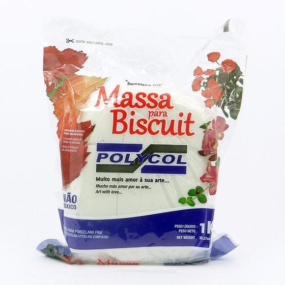 Imagem de Massa para biscuit 1kg natural - msc1c