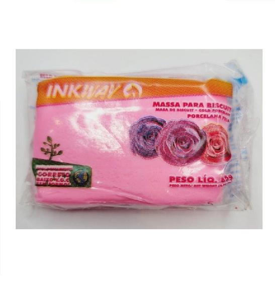 Imagem de Massa para Biscuit Porcelana Fria 85g InkWay Rosa