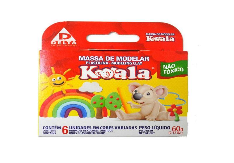 Imagem de Massa Para Modelar Com 06 Cores Koala