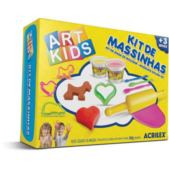 Imagem de Massa para Modelar Criativa ART KIDS 3 300G.C/MOLDES