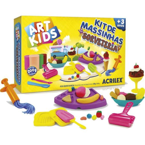 Imagem de Massa para Modelar Criativa ART KIDS Sorveteria 200G