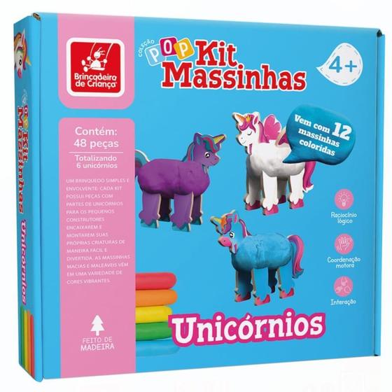 Imagem de Massa para Modelar Criativa Unicornios KIT 23COR+6UNIC.MAD