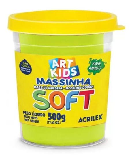 Imagem de Massa Para Modelar Massinha Soft Pote 500g Acrilex 1un