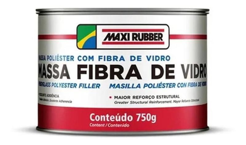Imagem de Massa Poliéster Com Fibra De Vidro 750Gr Maxi Rubber