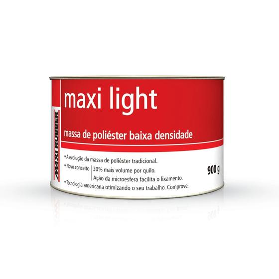 Imagem de Massa poliester maxi light 500g maxi rubber