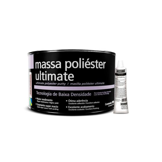 Imagem de Massa poliester ultimate para aluminio galvanizado 900gr maxi rubber