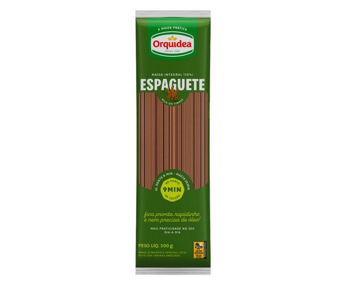 Imagem de Massa Sem Ovos Integral Espaguete Orquídea 500g