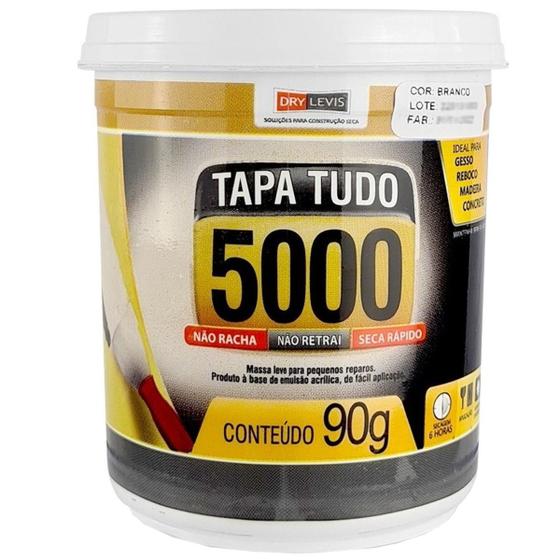 Imagem de Massa Super Flex Tapa Tudo Furos Trincas 5000 Pote 90g