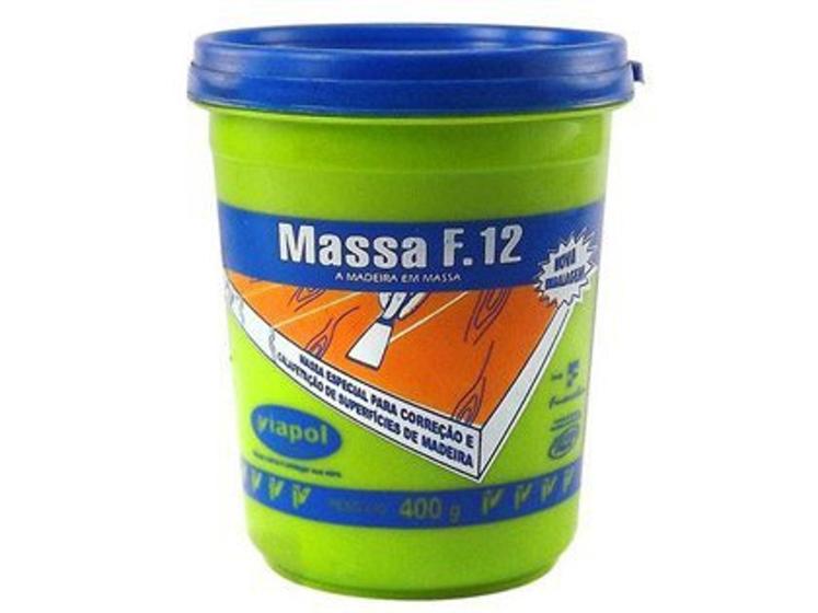 Imagem de Massa Viapol para Madeira F-12 400g Marfim