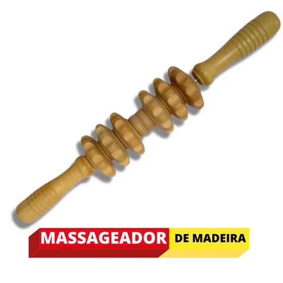 Imagem de Massageador Corporal de Madeira Bastao Espiga