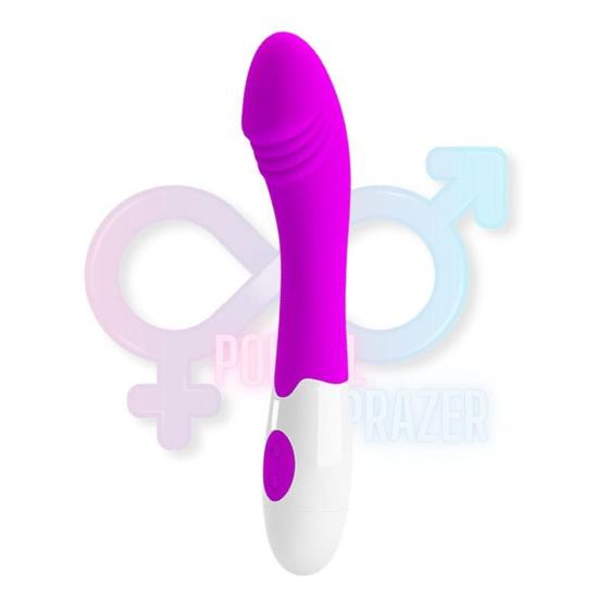 Imagem de Massageador corporal vibrador feminino golfinho aveludado