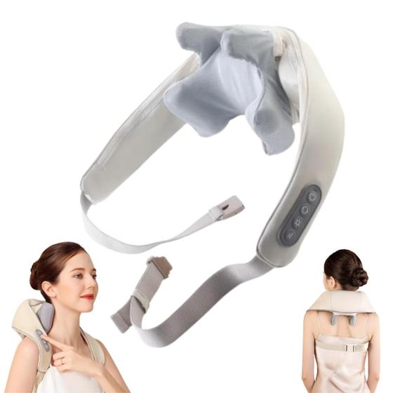 Massageador de Costas e Pescoço com Carregamento USB - Monac Imagem de Massageador de Costas e Pescoço com Carregamento USB