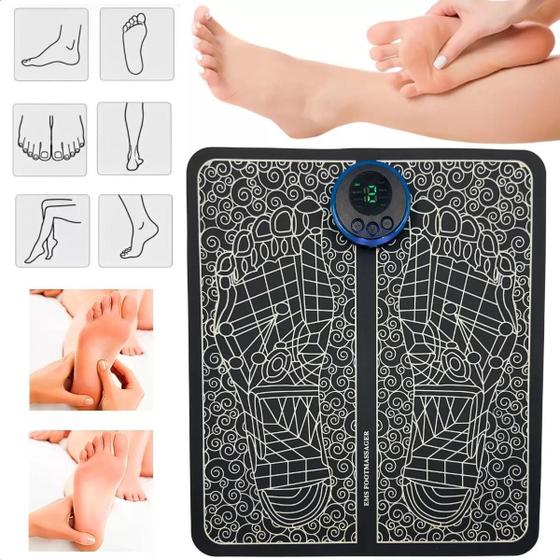 Imagem de Massageador De Pés Ems Preto - Magnético E Digital