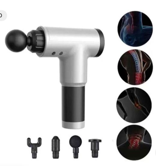 Massageador Elétrico Muscular Pistola Com 4 Bocas - - Fascial Gun Menor preço em Massageador Elétrico Muscular Pistola Com 4 Bocas - - Fascial Gun