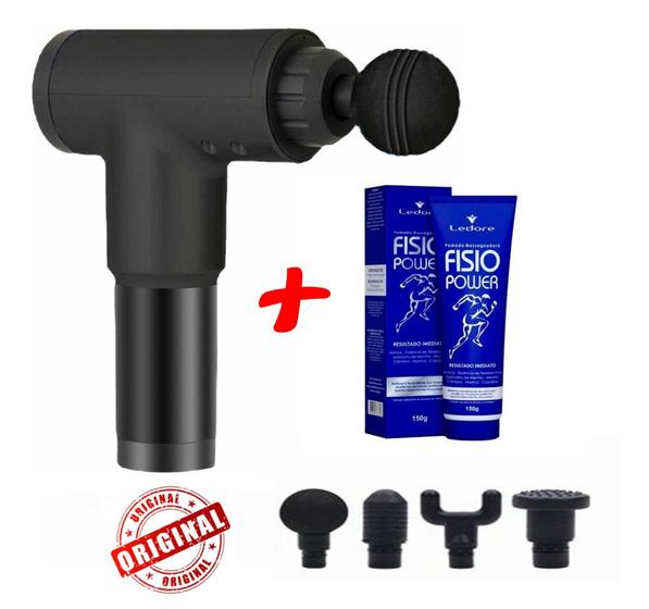 Imagem de Massageador Elétrico Relaxamento Muscular 6 Níveis de Velocidade + Pomada Massageadora