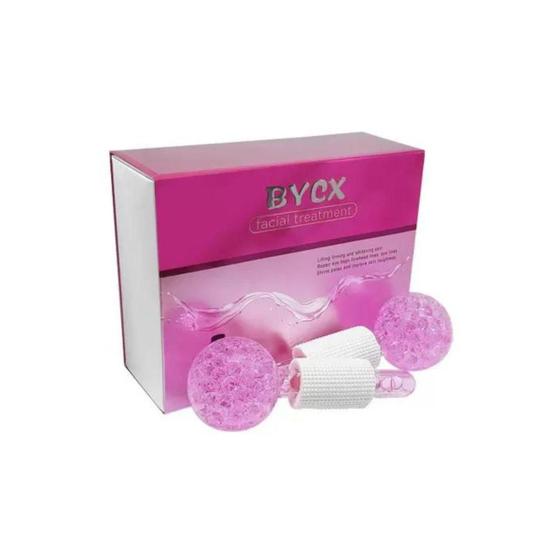 Imagem de Massageador Facial Ice Globes Tratamento Relaxamento Pink