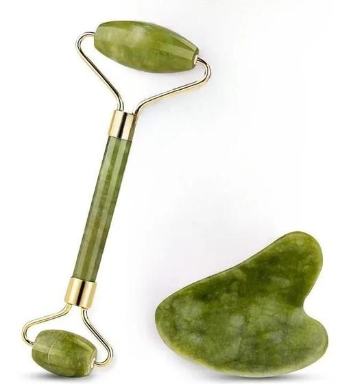 Imagem de Massageador facial natural, rolo de microagulha para massagem gua sha