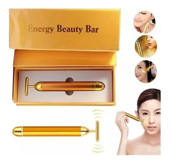 Imagem de Massageador Facial Vibrata Gold Harmonização Energy Beauty