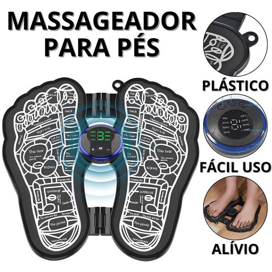 Massageador Pés Elétrico Tapete De Massagem Para Os Pés Mini ...