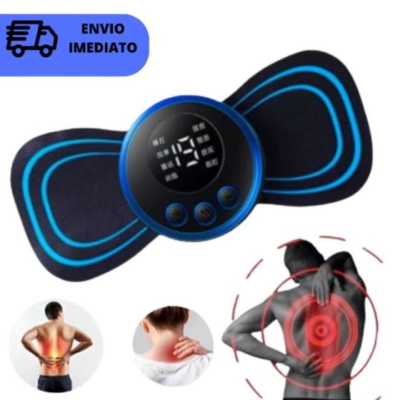 Imagem de Massageador Portátil Elétrico Recarregavél - Relaxante Muscular Alivia Dor Pescoço Coluna - Envio Imediato