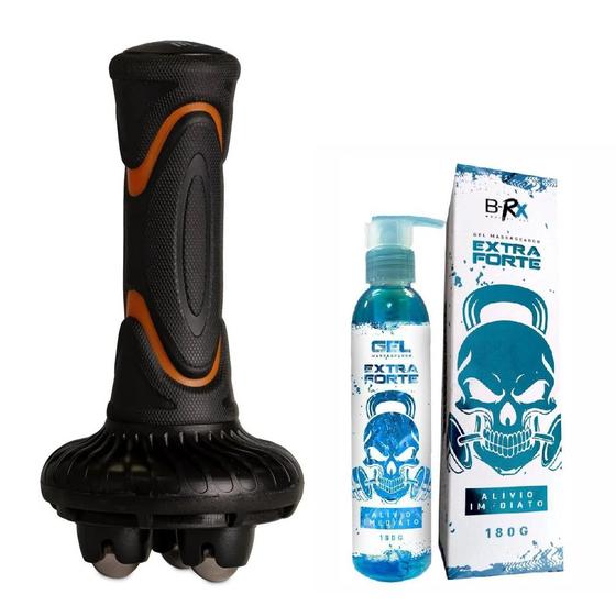 Imagem de Massageador Roller com Esferas Acte Sports + Gel Extra Forte B-Rx Medical Fit 180g