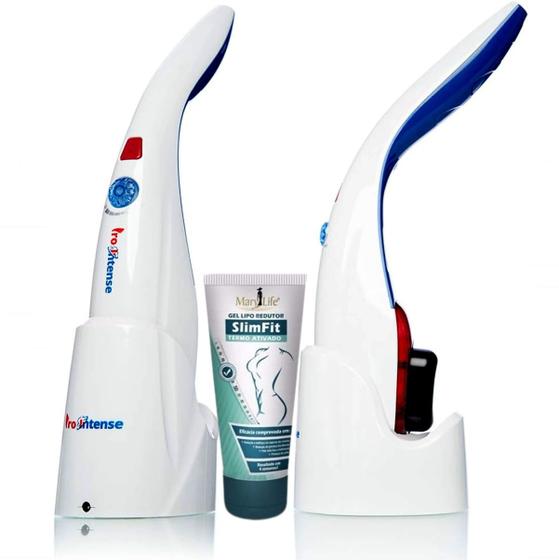 Imagem de Massageador Sem Fio Bivolt Drenagem Linfática + Gel Redutor SlimFit