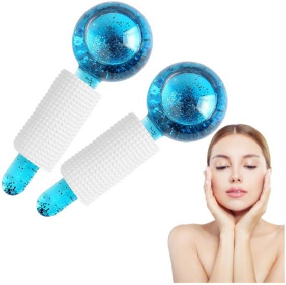 Imagem de Massagem Facial 2 Esferas Crystal Cromoterapia Profissional
