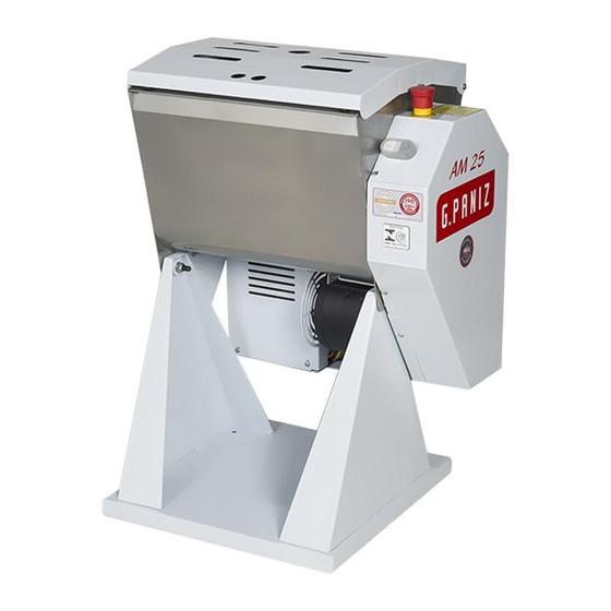 Imagem de Masseira de Pão Massa Pizza Industrial Basculante 25 kg Semi Rápida Gpaniz AM 25