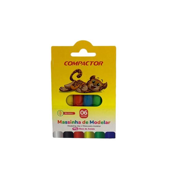 Imagem de Massinha De Modelar Com 6 Cores - Compactor