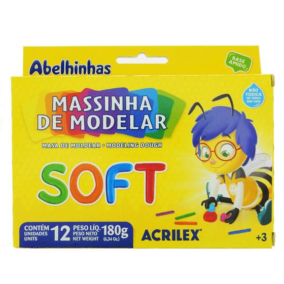 Imagem de Massinha de Modelar Soft (12 cores) - Acrilex