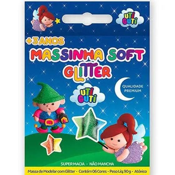 Imagem de Massinha De Modelar Soft Glitter 006001 - Uti Guti